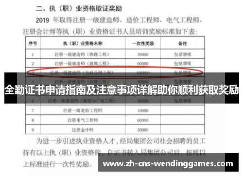 全勤证书申请指南及注意事项详解助你顺利获取奖励 全勤证书申请指南及注意事项详解助你顺利获取奖励