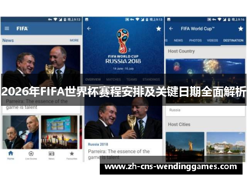 2026年FIFA世界杯赛程安排及关键日期全面解析